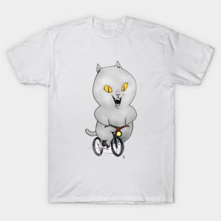 Cat on a Bicycle T-Shirt